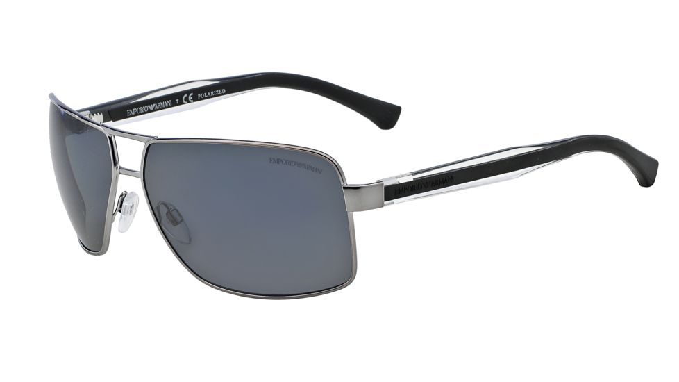 Armani EA2001 EA2001 Bifocal Prescription Sunglasses EA2001-301081-64 - Lens Diameter 64 mm, Frame Color Gunmetal