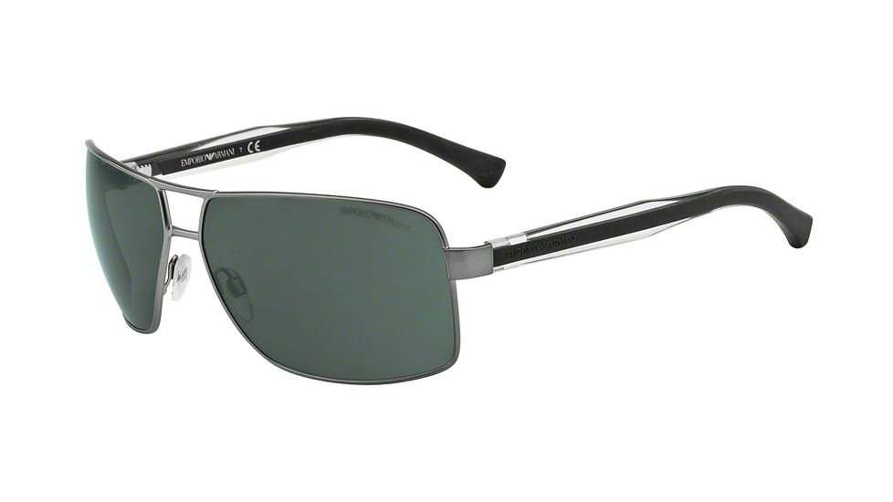 Armani EA2001 EA2001 Bifocal Prescription Sunglasses EA2001-300371-64 - Lens Diameter 64 mm, Frame Color Matte Gunmetal