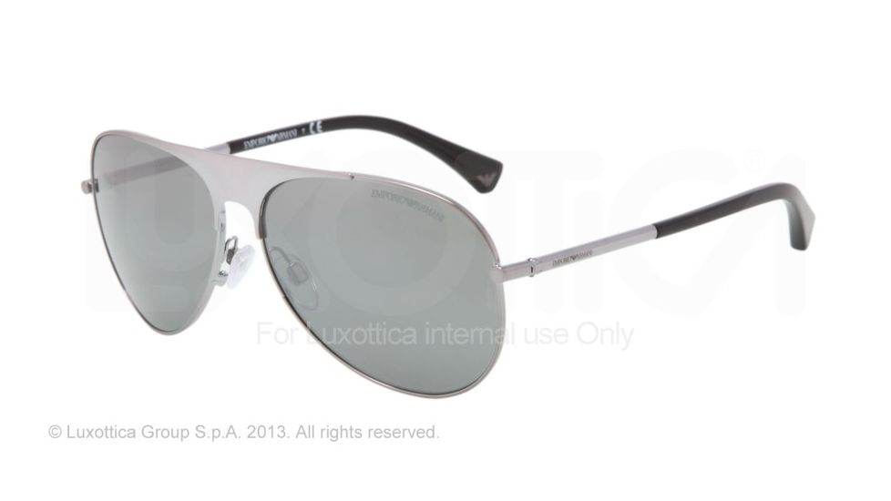 Armani EA2003 Progressive Prescription Sunglasses EA2003-30106G-59 - Lens Diameter 59 mm, Frame Color Gunmetal