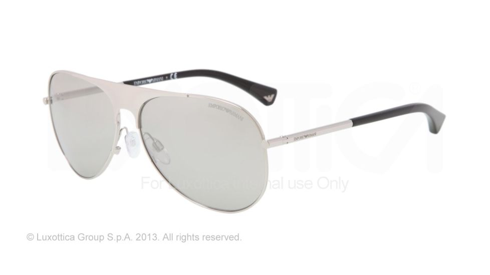 Armani EA2003 Progressive Prescription Sunglasses EA2003-30156V-59 - Lens Diameter 59 mm, Frame Color Silver