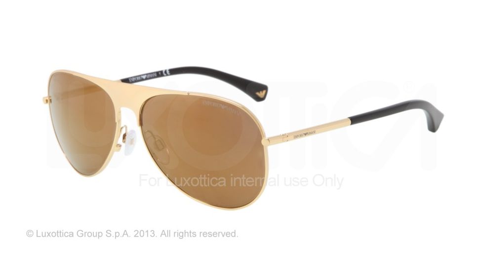 Armani EA2003 Progressive Prescription Sunglasses EA2003-30217D-59 - Lens Diameter 59 mm, Frame Color Gold