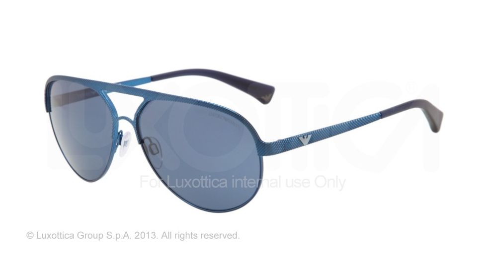 Armani EA2004 Single Vision Prescription Sunglasses EA2004-302380-59 - Lens Diameter 59 mm, Frame Color Blue Demi Shiny