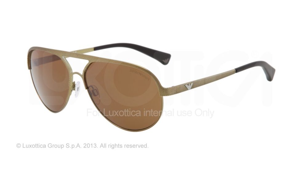 Armani EA2004 Single Vision Prescription Sunglasses EA2004-302773-59 - Lens Diameter 59 mm, Frame Color Metallized Green