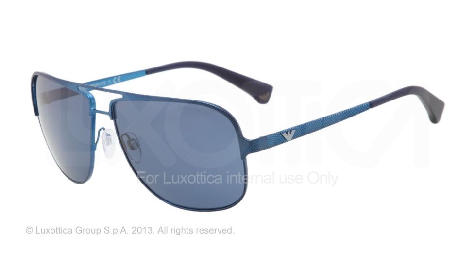 Armani EA2007 Single Vision Prescription Sunglasses EA2007-302380-59 - Lens Diameter 59 mm, Frame Color Blue Demi Shiny