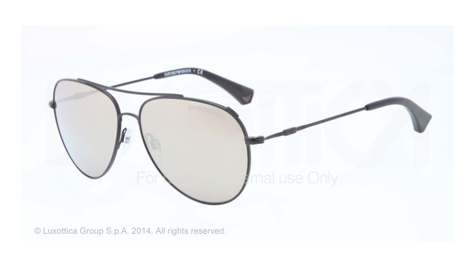 Armani EA2010 Single Vision Prescription Sunglasses EA2010-30015A-57 - Lens Diameter 57 mm, Frame Color Matte Black
