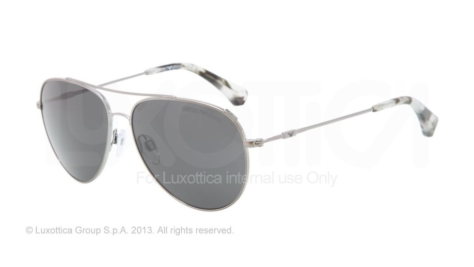 Armani EA2010 Single Vision Prescription Sunglasses EA2010-301087-57 - Lens Diameter 57 mm, Frame Color Gunmetal