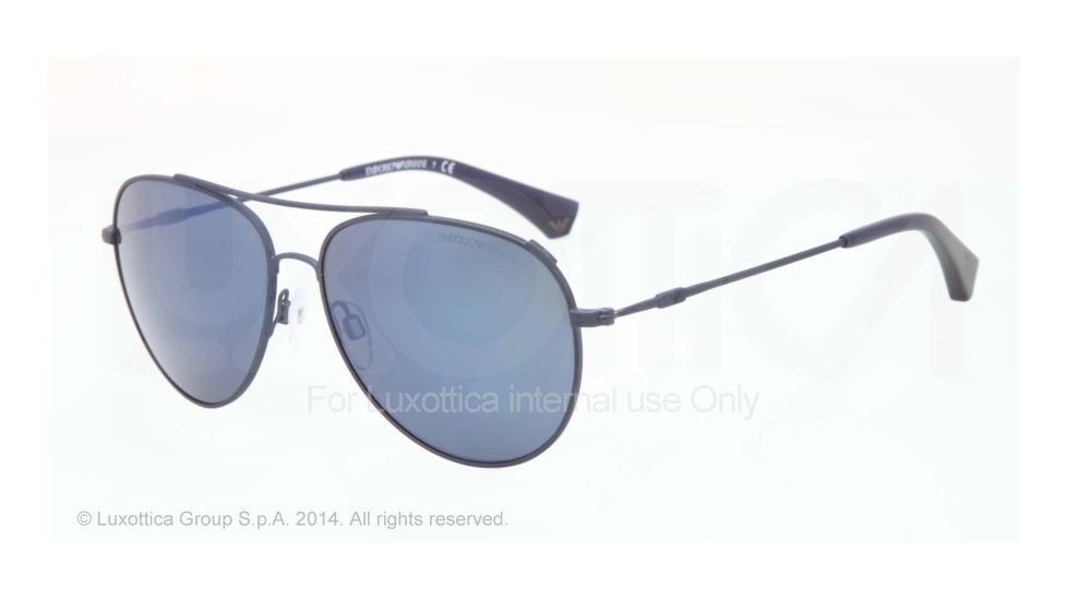 Armani EA2010 Single Vision Prescription Sunglasses EA2010-305696-57 - Lens Diameter 57 mm, Frame Color Matte Blue