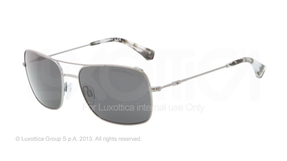 Armani EA2011 Single Vision Prescription Sunglasses EA2011-301087-56 - Lens Diameter 56 mm, Frame Color Gunmetal
