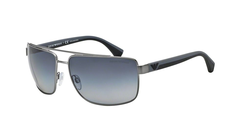 Armani EA2018 Single Vision Prescription Sunglasses EA2018-3003T3-64 - Lens Diameter 64 mm, Frame Color Matte Gunmetal