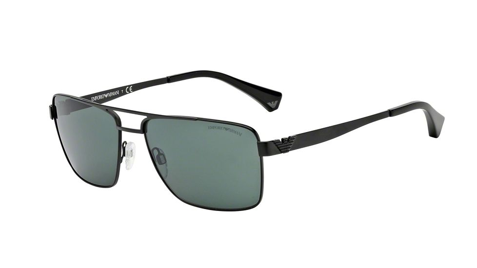 Armani EA2019 Single Vision Prescription Sunglasses EA2019-300171-58 - Lens Diameter 58 mm, Frame Color Matte Black