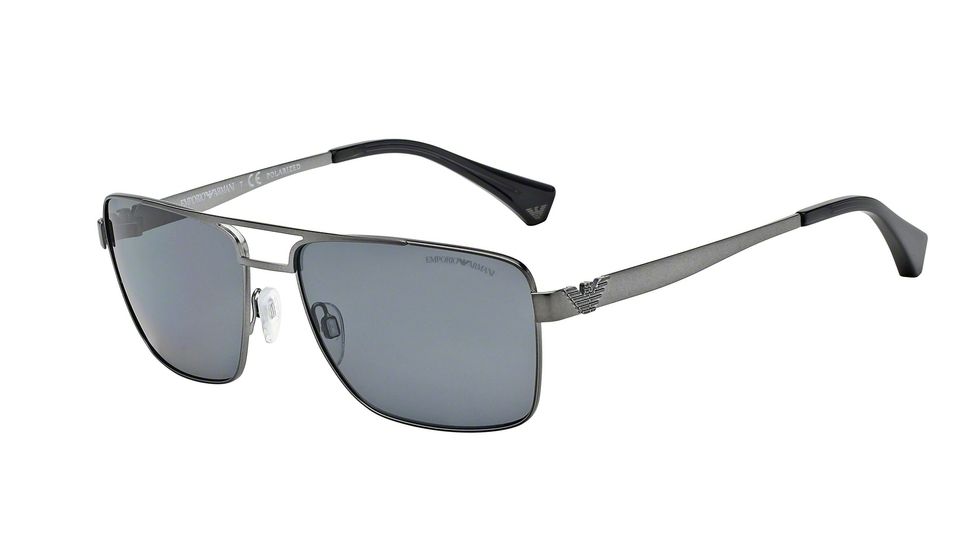 Armani EA2019 Single Vision Prescription Sunglasses EA2019-300381-58 - Lens Diameter 58 mm, Frame Color Matte Gunmetal