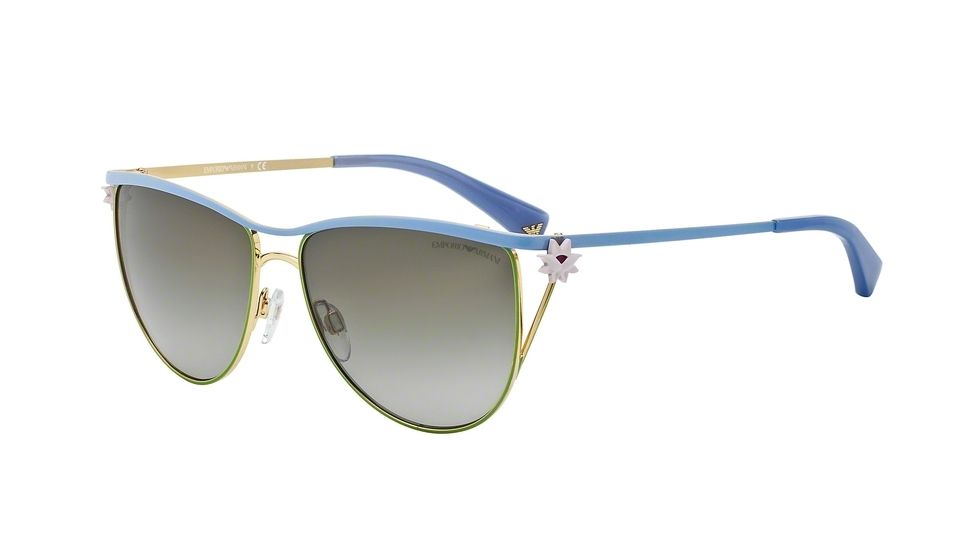 Armani EA2022 Progressive Prescription Sunglasses EA2022-30678E-55 - Lens Diameter 55 mm, Frame Color Lilac/green