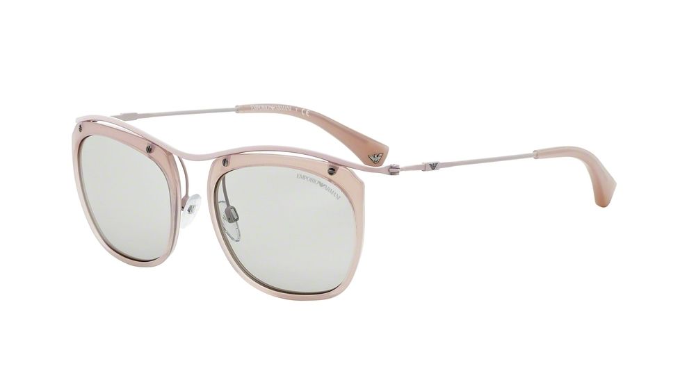 Armani EA2023 Single Vision Prescription Sunglasses EA2023-307387-54 - Lens Diameter 54 mm, Frame Color Matte Pink/opal Pink
