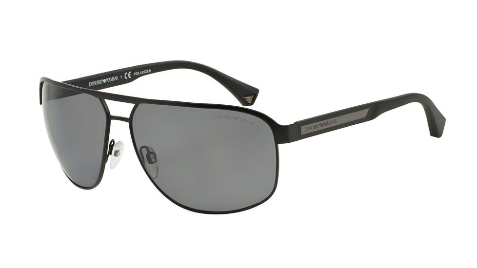 Armani EA2025 Progressive Prescription Sunglasses EA2025-300181-64 - Lens Diameter 64 mm, Frame Color Matte Black