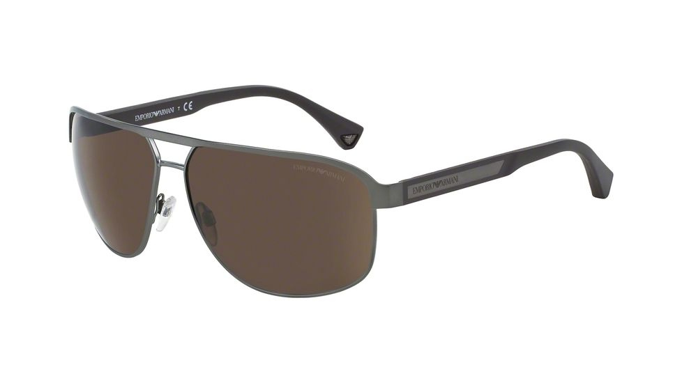 Armani EA2025 Progressive Prescription Sunglasses EA2025-300373-64 - Lens Diameter 64 mm, Frame Color Matte Gunmetal