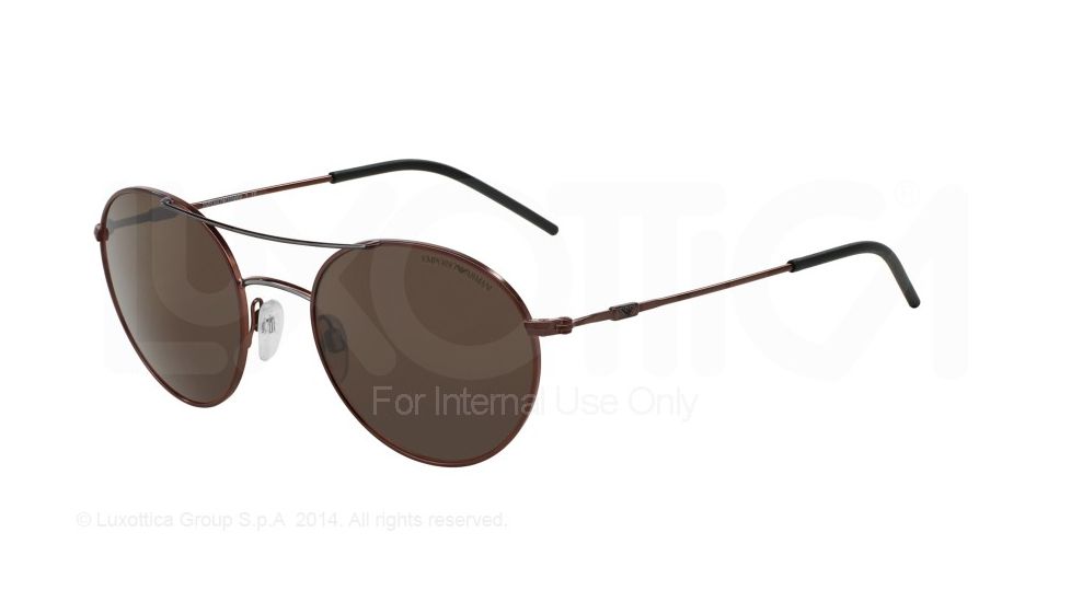 Armani EA2026 Progressive Prescription Sunglasses EA2026-308373-52 - Lens Diameter 52 mm, Frame Color Bordeaux/Gunmetal