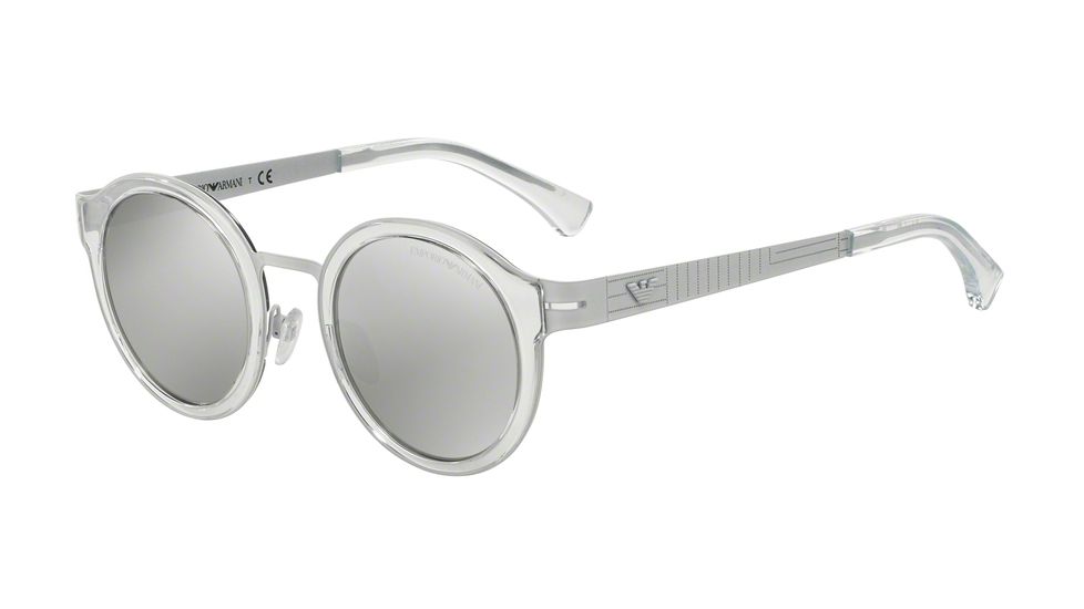 Armani EA2029 Single Vision Prescription Sunglasses EA2029-31076G-48 - Lens Diameter 48 mm, Frame Color Matte White