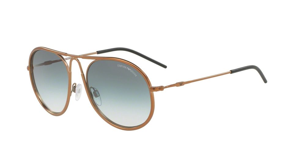 Armani EA2034 Bifocal Prescription Sunglasses EA2034-31578E-54 - Lens Diameter 54 mm, Frame Color Matte Bronze