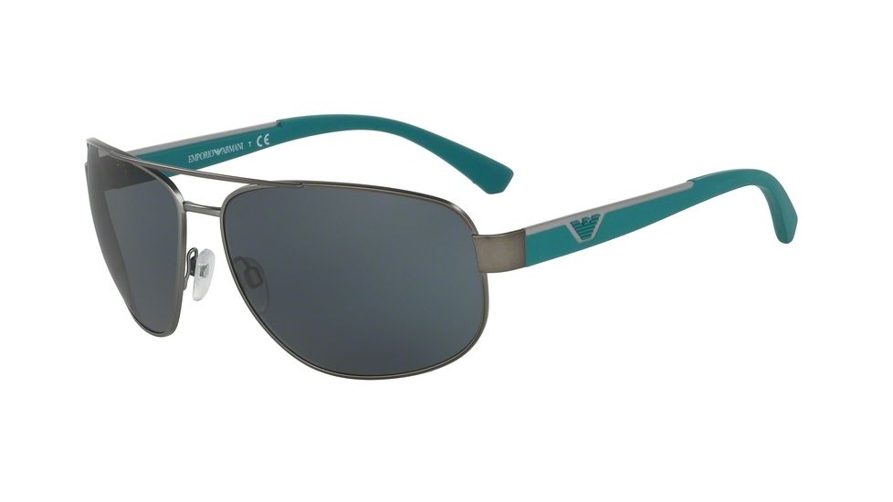 Armani EA2036 Bifocal Prescription Sunglasses EA2036-300387-64 - Lens Diameter 64 mm, Frame Color Matte Gunmetal