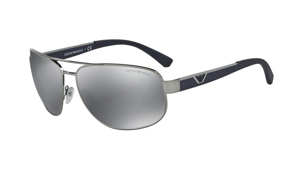 Armani EA2036 Bifocal Prescription Sunglasses EA2036-30106G-64 - Lens Diameter 64 mm, Frame Color Gunmetal