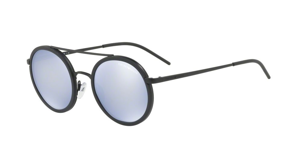 Armani EA2041 Single Vision Prescription Sunglasses EA2041-30011U-50 - Lens Diameter 50 mm, Frame Color Matte Black