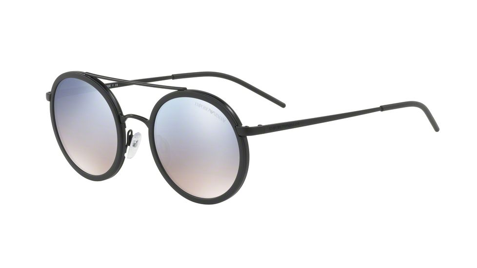 Armani EA2041 Single Vision Prescription Sunglasses EA2041-30017B-50 - Lens Diameter 50 mm, Frame Color Matte Black