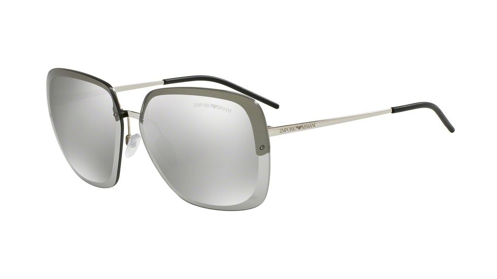 Armani EA2045 Progressive Prescription Sunglasses EA2045-30156G-62 - Lens Diameter 62 mm, Frame Color Silver