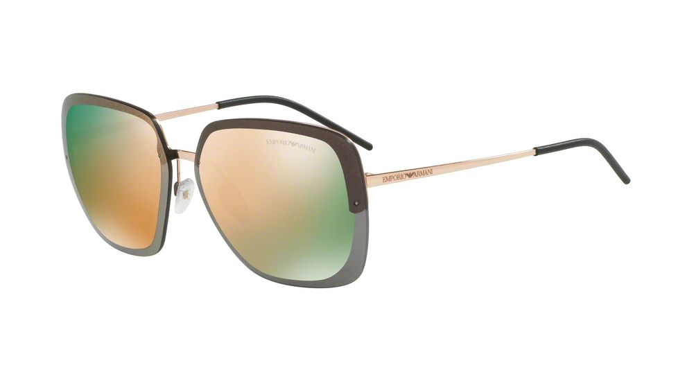 Armani EA2045 Progressive Prescription Sunglasses EA2045-31674Z-62 - Lens Diameter 62 mm, Frame Color Pink Gold