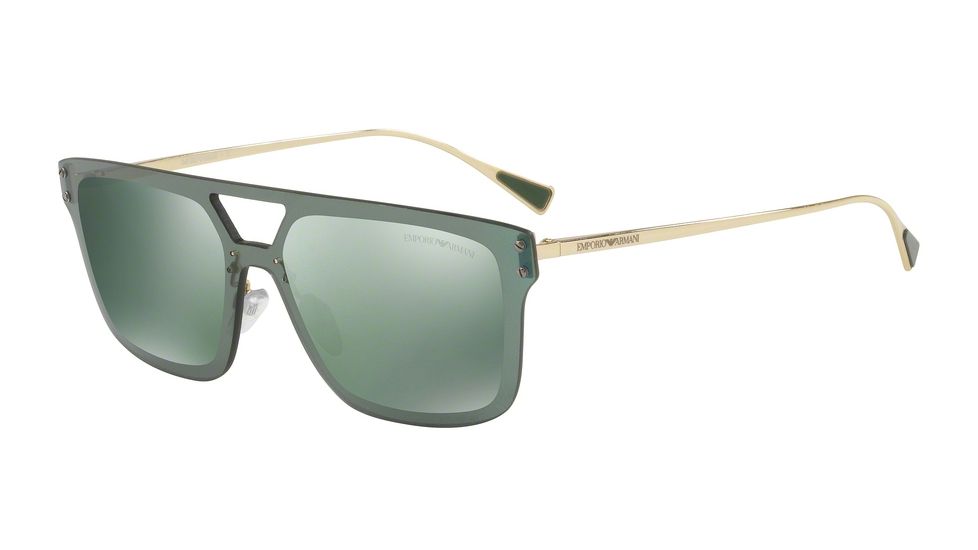 Armani EA2048 Bifocal Prescription Sunglasses EA2048-30136R-43 - Lens Diameter 43 mm, Frame Color Pale Gold