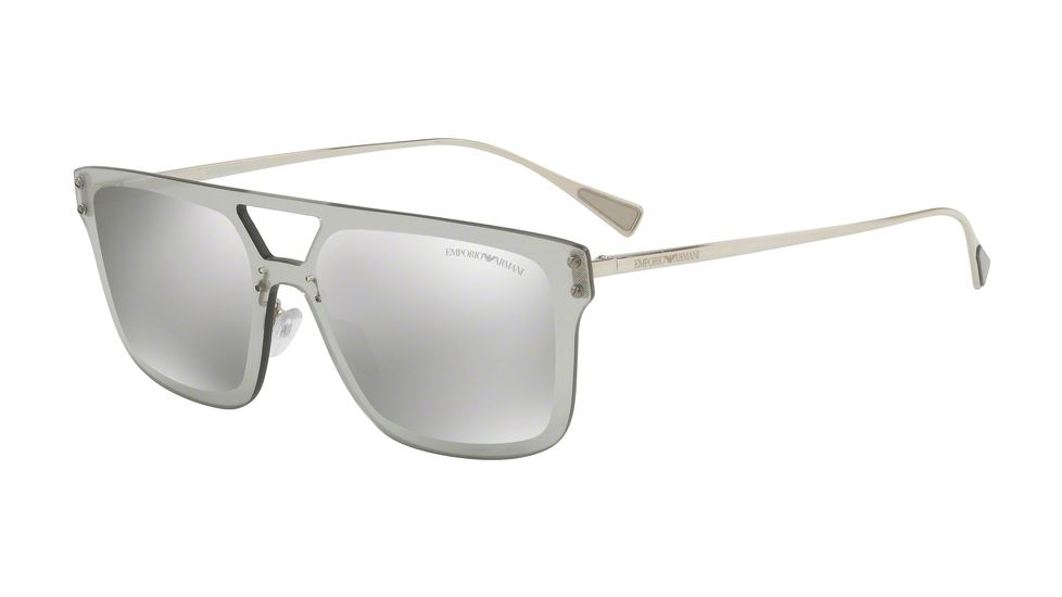 Armani EA2048 Bifocal Prescription Sunglasses EA2048-30156G-43 - Lens Diameter 43 mm, Frame Color Silver