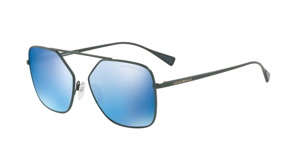 Armani EA2053 Single Vision Prescription Sunglasses EA2053-317355-56 - Lens Diameter 56 mm, Frame Color Matte Green