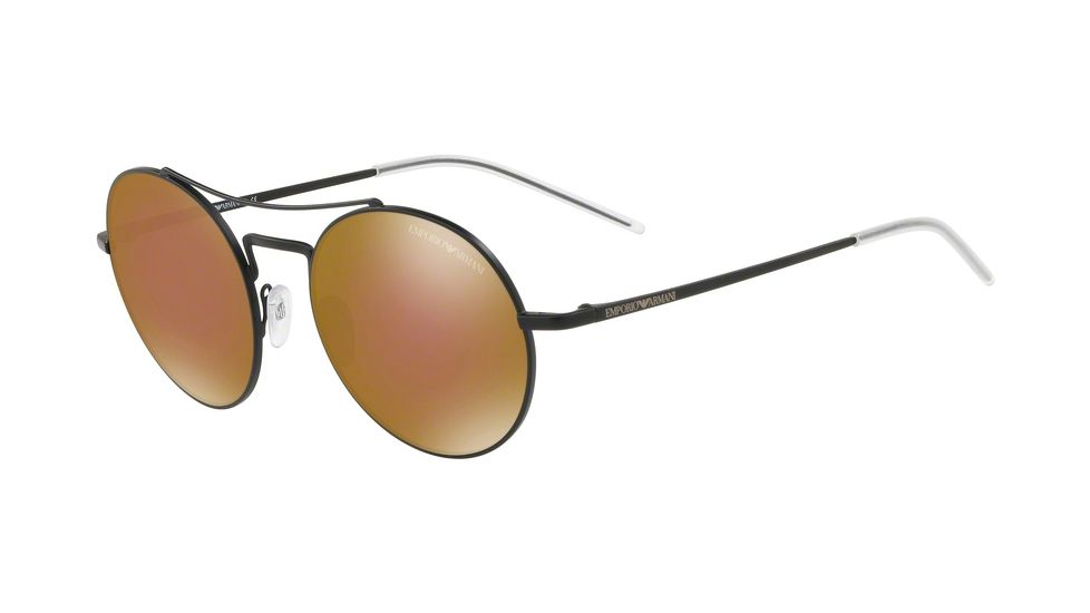 Armani EA2061 Bifocal Prescription Sunglasses, 52mm, Matte Black, EA2061-30017D-52-BI