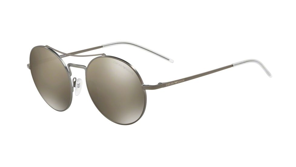 Armani EA2061 Bifocal Prescription Sunglasses, 52mm, Matte Gunmetal, EA2061-30035A-52-BI