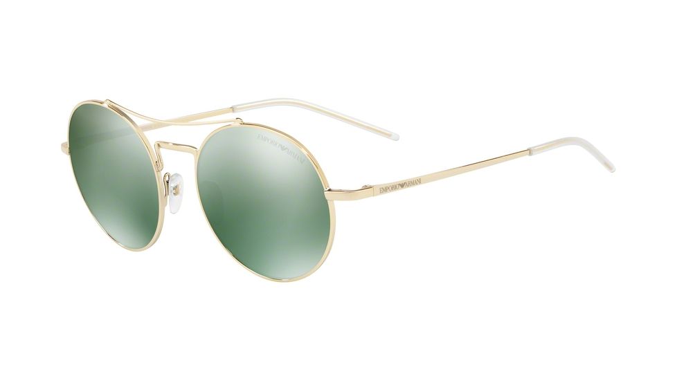 Armani EA2061 Bifocal Prescription Sunglasses, 52mm, Pale Gold, EA2061-30136R-52-BI