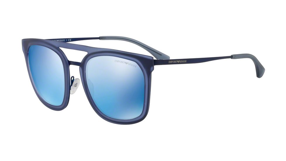 Armani EA2062 Progressive Prescription Sunglasses EA2062-312855-54 - Lens Diameter 54 mm, Frame Color Matte Dark Blue