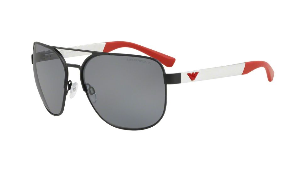 Armani EA2064 Bifocal Prescription Sunglasses, 62mm, Matte Black, EA2064-322381-62-BI