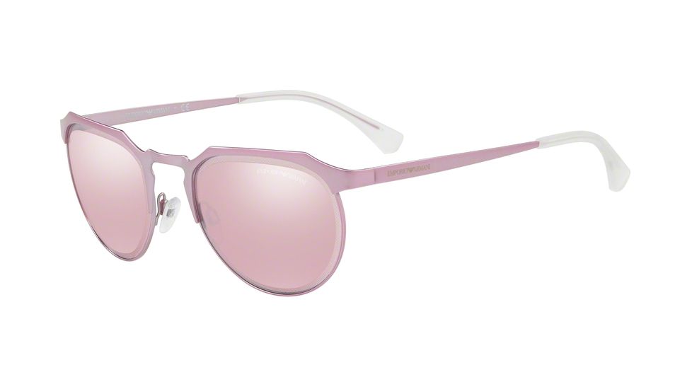 Armani EA2067 Progressive Prescription Sunglasses EA2067-32737V-54 - Lens Diameter 54 mm, Frame Color Metallized Pink
