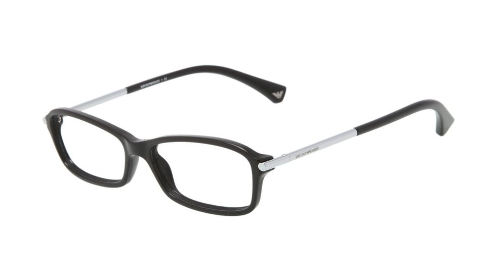 Armani EA3006 Single Vision Prescription Eyeglasses 5017-51 - Black Frame