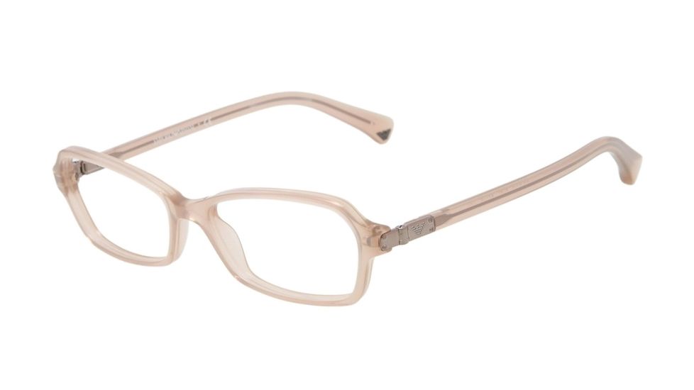 Armani EA3009 Single Vision Prescription Eyeglasses 5084-52 - Opal Brown Pearl Frame