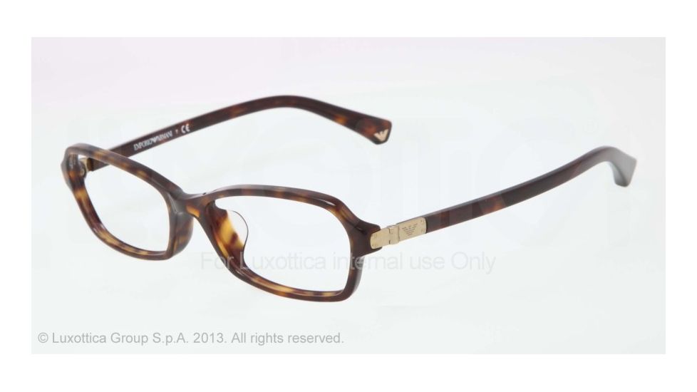 Armani EA3009F Progressive Prescription Eyeglasses 5026-54 - Dark Havana Frame