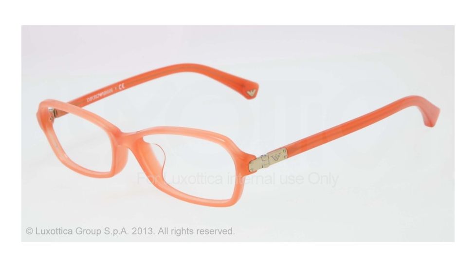 Armani EA3009F Progressive Prescription Eyeglasses 5083-54 - Opal Coral Frame