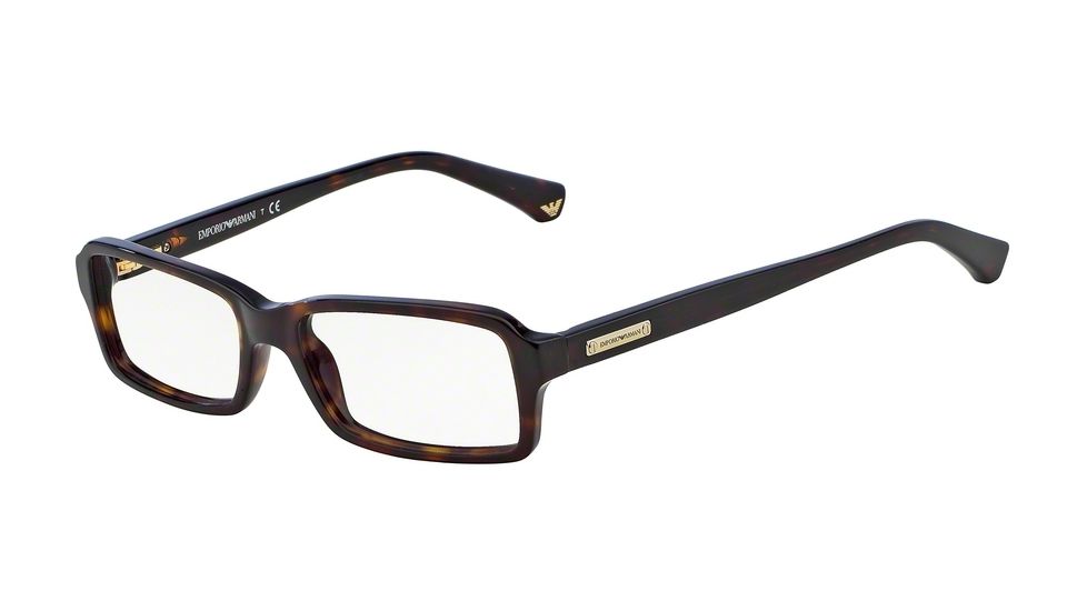 Armani EA3010 Progressive Prescription Eyeglasses 5026-52 - Dark Havana Frame