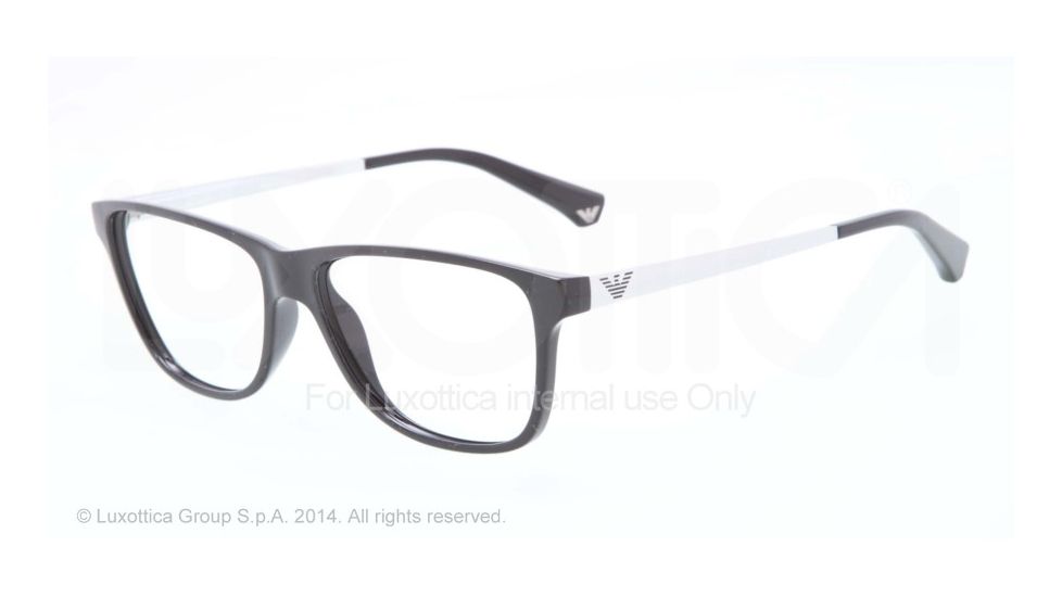 Armani EA3025 Bifocal Prescription Eyeglasses 5017-54 - Black Frame