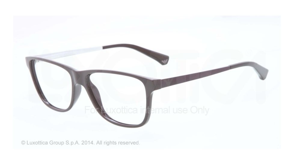 Armani EA3025 Bifocal Prescription Eyeglasses 5196-54 - Dark Brown Frame