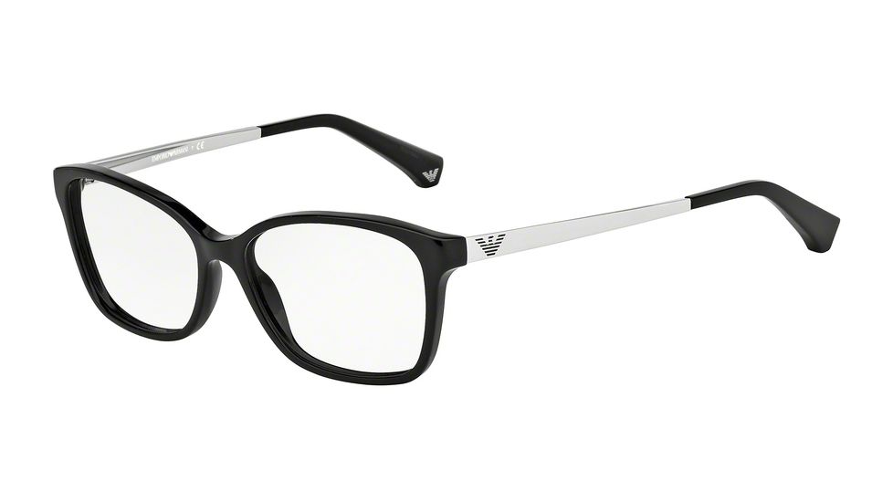 Armani EA3026 Progressive Prescription Eyeglasses 5017-52 - Black Frame