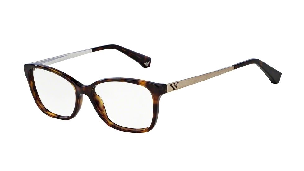 Armani EA3026 Progressive Prescription Eyeglasses 5026-52 - Dark Havana Frame