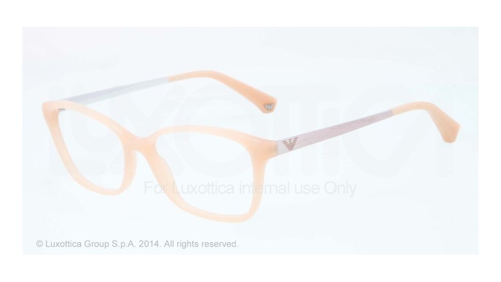 Armani EA3026 Progressive Prescription Eyeglasses 5087-52 - Pearl Peach Frame
