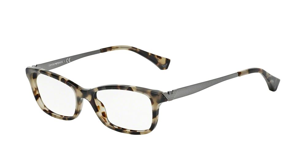 Armani EA3031 Single Vision Prescription Eyeglasses 5234-55 - Havana Frame