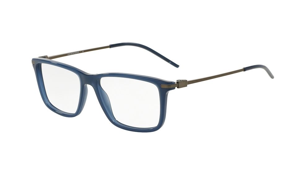 Armani EA3063F Bifocal Prescription Eyeglasses 5383-55 - Opal Marine Blue Frame