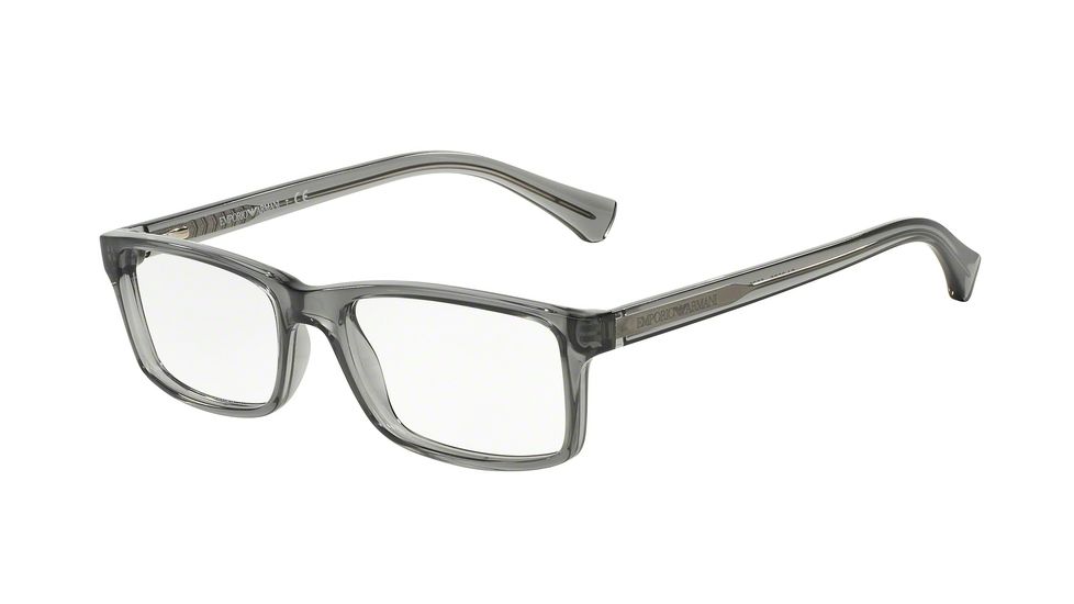 Armani EA3065 Bifocal Prescription Eyeglasses 5372-52 - Transparent Grey Frame
